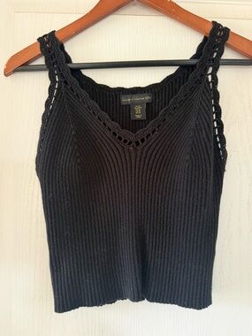 House of Harlow 1960 Black Knit Tank Top